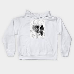 Marble Decay Skull Kids Hoodie